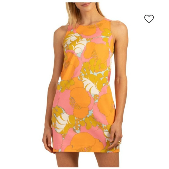 Trina Turk Cosme Floral Shift Dress 0 NWT Pockets Women’s Resort Cruise Vacation - Picture 1 of 10